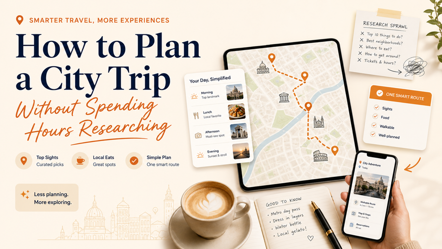 How to Plan a City Trip Without Spending Hours Researching